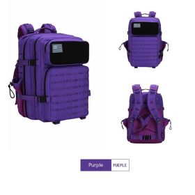 Outdoor Camouflage Tactical Backpack Military Fans' Supplies (Color: Purple)