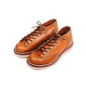 Fashion Personality Leather Men's Casual Shoes (Option: Brown-38)