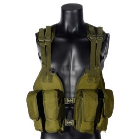 Multifunctional Tactical Military Outdoor Protection Training Vest (Option: Military green)