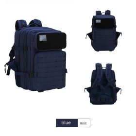 Outdoor Camouflage Tactical Backpack Military Fans' Supplies (Color: Blue)