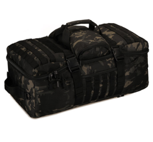 Tactical Camouflage Outdoor Large Capacity Backpack Waterproof Handbag (Option: Black scorpion camouflage)