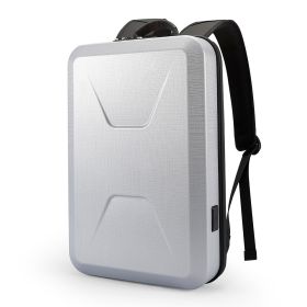 PC Hard Shell Esports Computer Bag Business Waterproof Men's Backpack (Color: Silver)