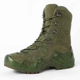 Military Fan Outdoor Boots Sports Tactics (Option: Green-High-39)