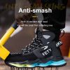 Safety Shoes Men Work Breathable 36-48 Fly Weaving Ankle Boots Anti-smashing Anti-piercing Spring Summer Autumn Winter Outdoor