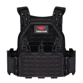 Tactical Vest Outdoor Training Waterproof And Wear-resistant (Color: Black)