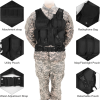 Tactical Vest for Men with Detachable Belt and Subcompact/Compact/Standard Holster for Pistol - Perfect for Airsoft and Military Training
