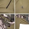 Men's Camouflage Army Tactical T-Shirts Military Shirts Long Sleeve Outdoor T-Shirts Athletic Hoodies